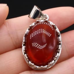 Natural Stone Pendant Egg-Shaped Lace Pendant Rose Quartz/Malachite/Lapis Lazuli/Agates For Jewelry Making DIY Necklace Earrings