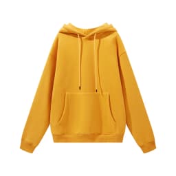 ZODF New Winter Men Basic Thick Fleece 345gsm Hoodies Casual Loose Hip Hop Unisex Hooded Sweatshirt Pullovers Tracksuits HY0010
