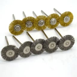 100pcs 22MM Steel Wire Wheel Brushes Metal Rust Removal Dremel Accessories Shank 2.35MM