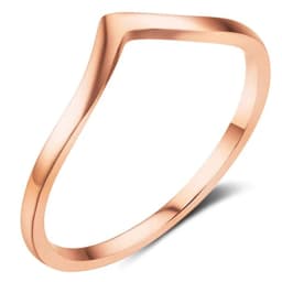 NIBASTAR Beads Water Ripple Ring For Women Simple Fashion Beaded Rings Stainless Steel Mini Jewelry Gift
