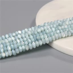 3*5mm Natural Shell Round Wheel Spacer Loose Beads Charm Pendant For Diy Earrings Bracelet Jewelry Art Crafts Making Supplies