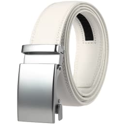 CETIRI 130cm 140cm 150cm 160cm Plus Size Long Belt White Men Belt Alloy Automatic Buckle Real Leather Belts Luxury Brand