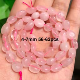 Natural Rose Quartz Beads Matte Pink Crystal Heart Faceted Round Loose Stone Beads for Jewelry Making DIY Handmade Bracelet