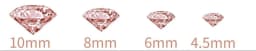 Rose Gold Table Confetti 4Sizes Wedding Crystals Acrylic Diamonds Rhinestones Vase Fillers for Birthday Baby Shower Party Tables