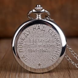 часы ссср Carving Silver Soldier Pocket Watch Chains USSR Quartz Pocket Watches Necklace Pendant Clock Collections Gifts