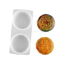 Faceted Round Square Orgonite Resin Pendant Mold Crystals Stones Orgone Silicone Resin Mold Keychain Jewelry Making Tool