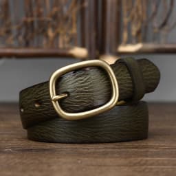 2.8cm Retro Female Real Thick Genuine Leather Belt Copper Pin Buckle Women Cowskin Jeans Belt Girl Simple Ladies Waist Strap