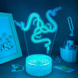 Hot Game Razer Logo 3D Led Neon Night Light Birthday Toys Gift For Raser Gamer Boyfriend Kid BedRoom Table Decor Razer Lava Lamp