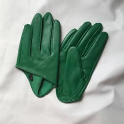 Sunscreen Gloves Women's Single Genuine Leather Half-palm Gloves Real Sheepskin Stage Show Driving gloves No Lining