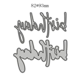 2022 New Arrival Metal Happy Birthday Phrase Word Letter Cutting Dies for Scrapbooking Greeting Card Making Stencils Paper Craft