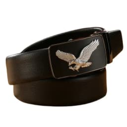 business mens belts luxury 2020 strap formal cinto eagle 180 automatic buckle big size 140 cm 150 160 girdle 170 fiber leather