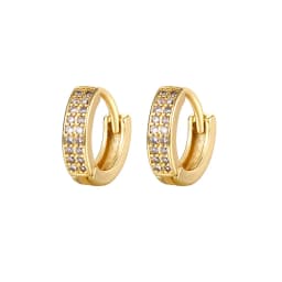 CRMYA Gold Silver Filled Several Sizes Hoop Earring CZ Zircon Heart Higgle Earrings For Women Jewelry Wholesale Aretes De Mujer