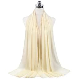 New Premium Plain Chiffon Scarf Muslim Hijab Instant Shawl Soft Ball Bubble Chiffon Head Wraps Islamic Lady Women Hijabs