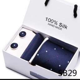 Brand 100% Silk Ties Gift box Office Men Classic Party Wedding striped 7.5cm Silk Wedding Floral Tie Necktie Handkerchief Set