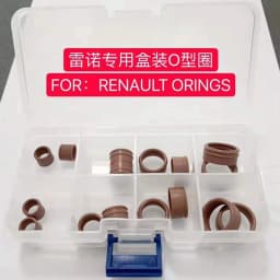 Free Shipping, 40 Pieces Air Conditioning Pipe Joint Sealing Rubber Ring for Renault, Seal O-Ring for Renault A/C