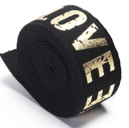 2/3/4cm Elastic Band Printing LOVE Rubber Webbing Classic Pattern Letter Love Elastic Belt for Clothing Trousers Sewing Supplies