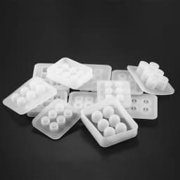 1pcs Round Square Prismatic Beads Silicone Mold Necklace Bracelet Pendant UV Resin Mould For DIY Jewelry Making Finding Tools