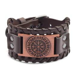 Retro Wide Leather Pirate Compass Bracelet for Men Celtic Viking Compass Bracelet Jewelry Male Accessories Gifts To Boyfriend
