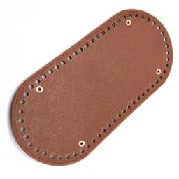 25x12cm Bag Bottom Oval Leather Bottoms with Holes Bag Accessories Handmade PU DIY Part for Handbag Crossbody Messenger Bags