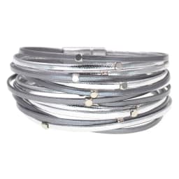 WELLMORE Leather Bracelets for Women Simple Bead Multilayer Wide Wrap Bracelet 6 Size 9 Colors Bracelets Female Jewelry Wholesal