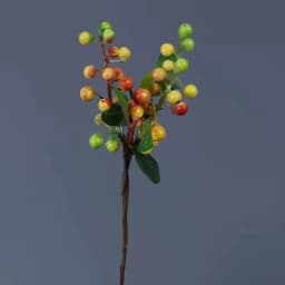 5 Pack 25CM Plastic Artificial Flowers California Berries Blueberry Fruit Fake Silk Flowers Home Decorative Party Wedding Blue