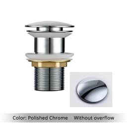 Smesiteli Bathroom Bath Pop Up Drain Stopper Rose Gold Polished Anti-Corrosion Durable With OverFlow Hole Basin Sewer Plug