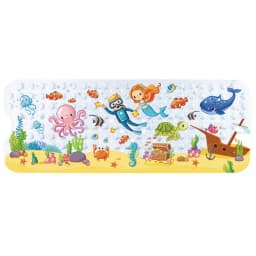 Large Cute Cartoon PVC Bath Mat Anti-Slip Shower Bathtub Mats With Sucker Soft Massage Pad Kid's Elder Bathroom Carpet Rug