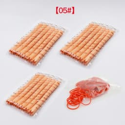 18pcs/set Extra Long Hair Rollers with Rubber Bands Cold Perm Rods Hair Root Curler Bars Clip Curling Hairdressing Supplies 1546