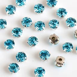 New 3mm 4mm 5mm 7mm 8mm Silver Claws Sew-on Round Rhinestones For Needlework DIY Glass Crystals Stones Clothes Wedding Dress