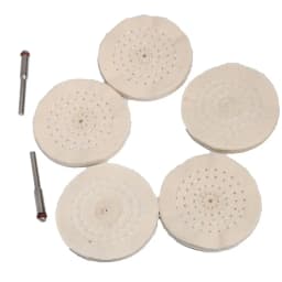 Cotton Cloth Grinding sanding Head Abrasive Buffing Wheel 3mm shank Cotton Thread Polishing mini Brush for Dremel Drill