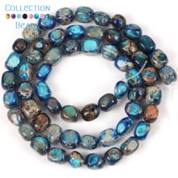 5x5x7mm Natural Stone Sea Sediment Jaspers Flat Irregular Turquoises Loose Beads For Jewelry Making DIY Bracelet Accessories