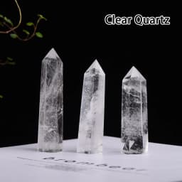 36 colours Crystal Hexagonal Prism Natural Rose Quartz Wand Energy Amethyst Tower Home Furnishing Decoration