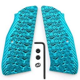 1pair CZ75 Grips Aluminium Alloy Grips for CZ 75 Full Size, SP-01 Series, Shadow 2, 75B BD, Gun Grips with Screws