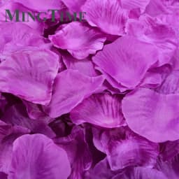 100pcs Silk Rose Artificial Petals Colorful Love Romantic Warm Table Confetti Silver Fake Flowers Wedding Supplies Party Decor