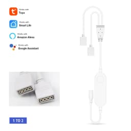 Tuya WiFi RGB Controller 12-24V Dimmer Smart Life Controller For 3Pin WS2811 4Pin 5050 RGB LED Strip Work With Alexa Google Home