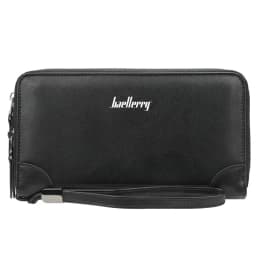 Baellerry Men's Long Purse Men Wallets Double Zipper Men Clutch Wallets Business Large Capacity High Quality Brand Male Purse
