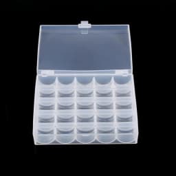 Plastic Empty storage box Bobbins Transparent sewing bobbin Clear sewing Organizer Case Holder Space Save Jewelry 25 Slot