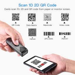 Eyoyo 2D Barcode Scanner USB Wired/Bluetooth/ 2.4G Wireless 1D QR PDF417 Mini Bar Code Reader for iPad iPhone Android Tablets PC