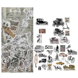 60pcs DIY Flowers Stickers Pack for Diary Album Planner Decoration Stationery School Supplies Pack of Diverse Floral Designs