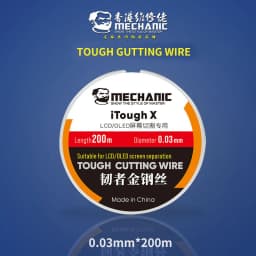 MECHANIC High Hardness Special Steel Cutting Wire for Mobile Phone LCD Screen Separation Repair Tools 0.028mm--0.1m