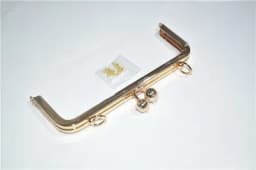 20.5cm square Big bead purse frame Screw no hole DIY coin purse Kiss lock bag accessories 3pcs/lot