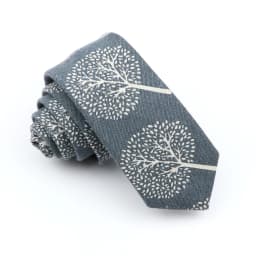High Quality Cute Linen Cartoon Tie For Men Cat Polar Bear Watermelon Waves Printed Funny Gift Animal Narrow Striped Slim Cravat