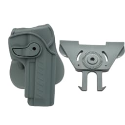 Belt Holster with MOLLE Platform, Pistol Gun Carry Case, Tactical Hunting Airsoft Waist Holster for Beretta 92, 92FS