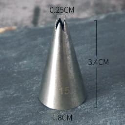 #13-22 Open Star Icing Nozzle Stainless Steel Small Size Piping Tip Cake Decorating Tips Royal Icing Pastry Tip Tools Bakeware