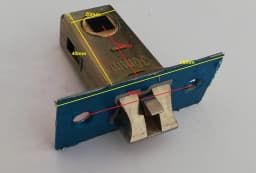 Bathroom Silence Lock Body Single Tongue Lock Hole Pitch 25mm 30mm 35mm 45mm 50mm 60mm 70mm Doorhome Hardware