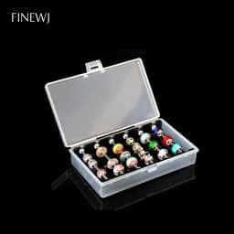Acrylic Jewelry Charm Beads Storage Box for Trollbeads Bracelet Ring Holder Organizer Tray Diy Finding Display Stand Rack Case