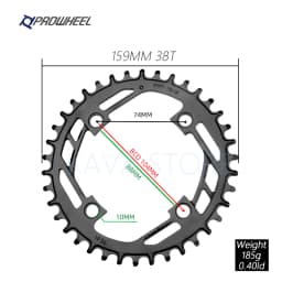 Prowheel MTB Chainring 104BCD Bicycle Steel Chainwheel 32T 34T 36T 38T 40T Mountain Bike Crown Narrow Wide Round Sprocket