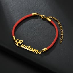 Atoztide New Customized Name Bracelet Personalized Thick Chain for Women Stainless Steel Gold Color Bangle Chrismas Gift 
