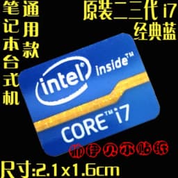 DIY Sticker Decoration Original Second And Third-Generation Cpu i3 i5 i7 Laptop Personality Label