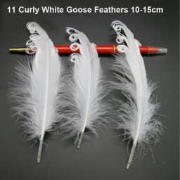 50Pcs/Lot! White Ostrich Goose Pheasant Feathers for Crafts Chicken Turkey Feather Wedding Party Accessories Decoration Plumes